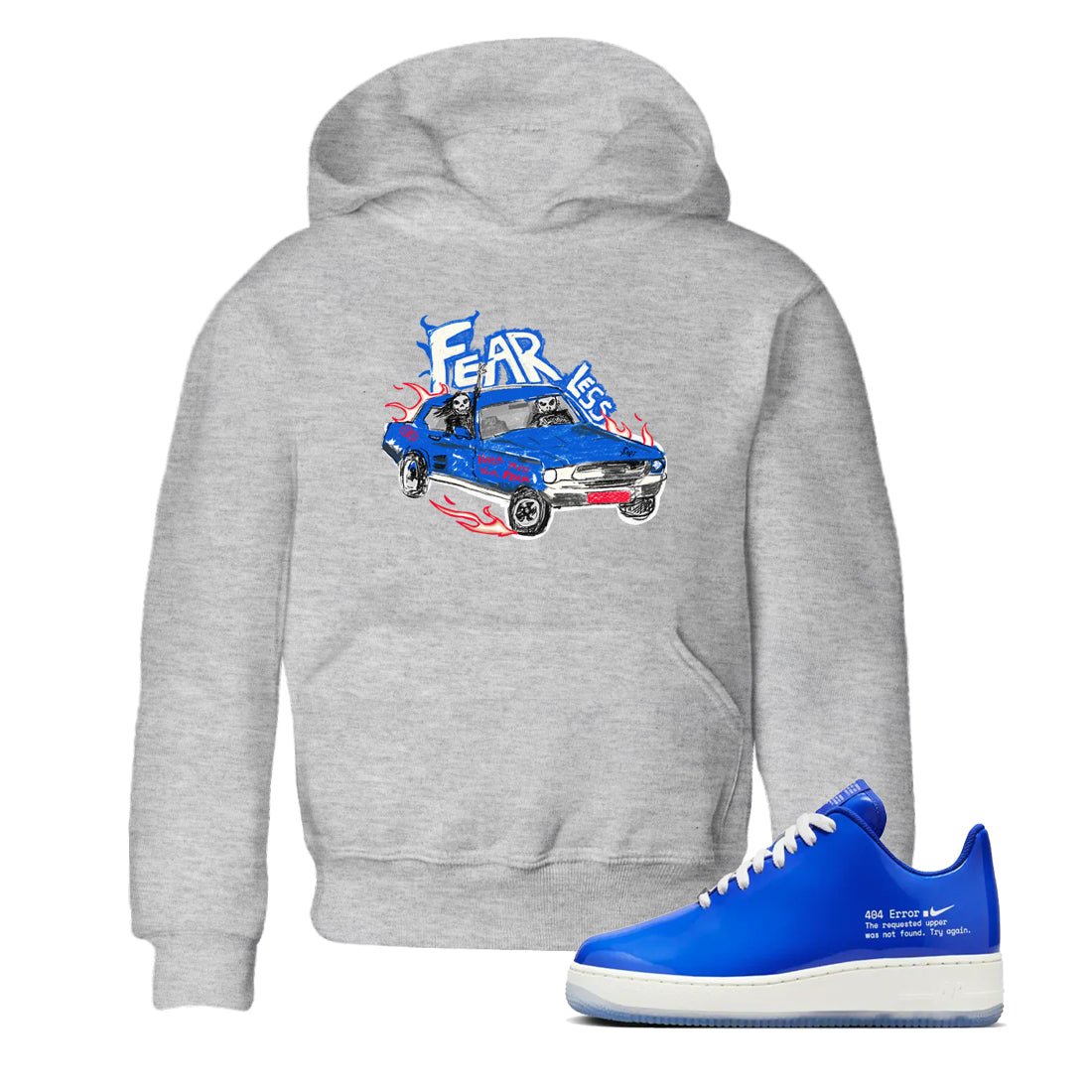Air Force 1 404 Error shirt to match jordans Fearless Car sneaker tees Air Force 1 404 Error SNRT sneaker release tees baby toddler Heather Grey 1 cotton Shirt