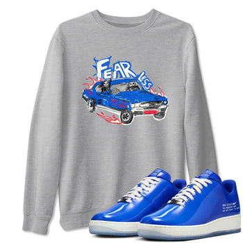 Air Force 1 404 Error shirt to match jordans Fearless Car sneaker tees Air Force 1 404 Error SNRT Sneaker Release Tees unisex cotton Heather Grey 1 crew neck shirt