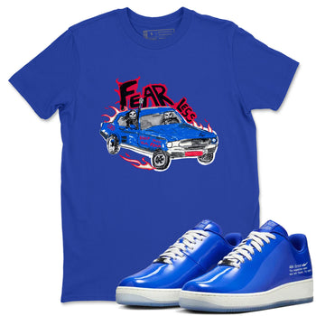 Air Force 1 404 Error shirt to match jordans Fearless Car sneaker tees Air Force 1 404 Error SNRT Sneaker Release Tees unisex cotton Royal Blue 1 crew neck shirt