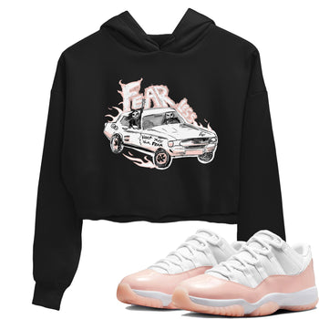AJ11 Legend Pink shirts to match jordans Fearless Car sneaker match tees Air Jordan 11 Legend Pink SNRT Sneaker Tees streetwear brand Black 1 crop tee