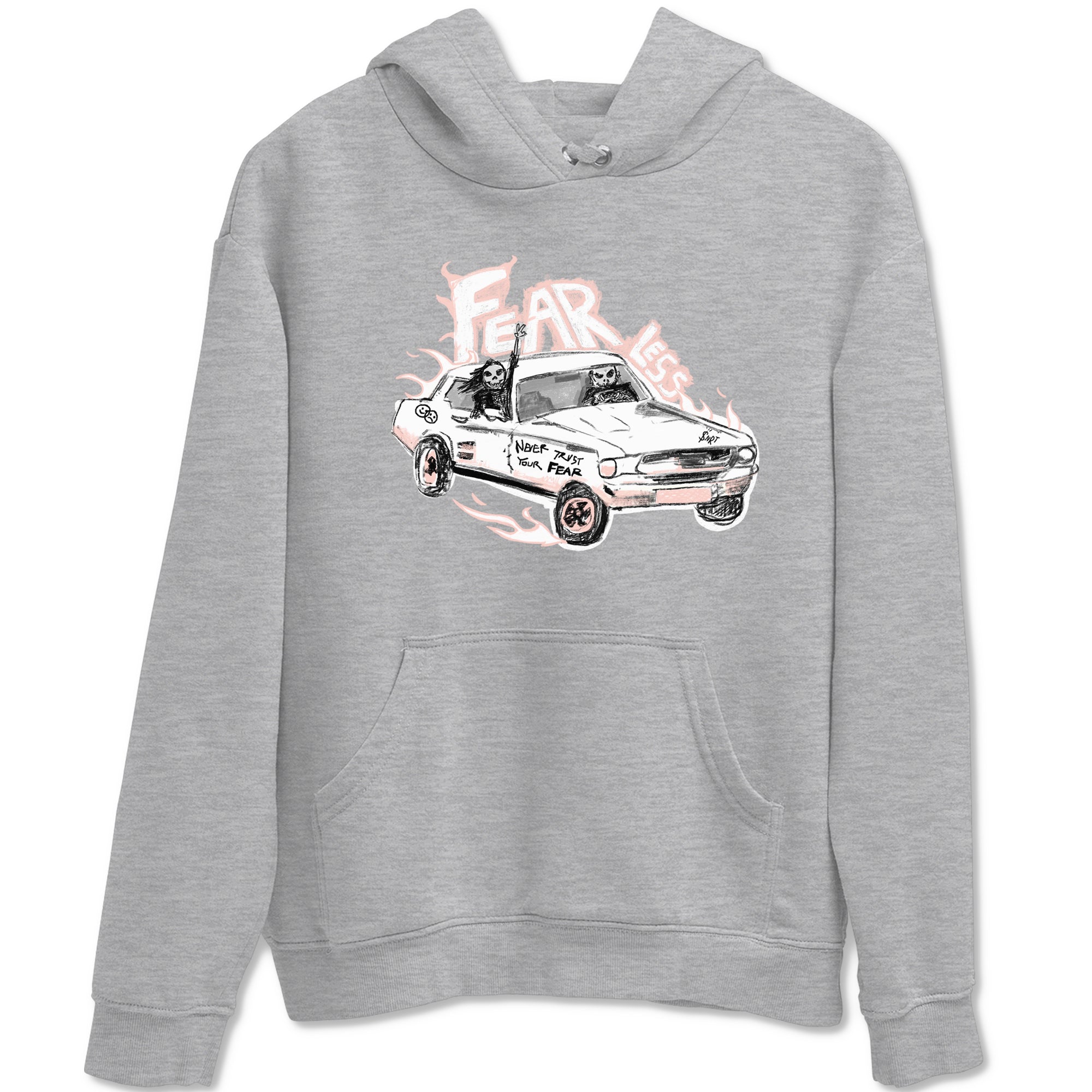AJ11 Legend Pink shirts to match jordans Fearless Car sneaker match tees Air Jordan 11 Legend Pink SNRT Sneaker Tees streetwear brand Heather Grey 2 unisex cotton tee
