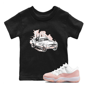 AJ11 Legend Pink shirts to match jordans Fearless Car sneaker match tees Air Jordan 11 Legend Pink SNRT Sneaker Tees streetwear brand Baby and Youth Black 1 cotton tee