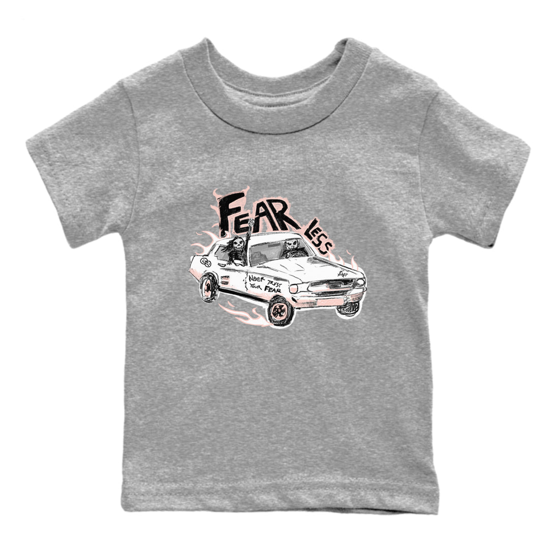 AJ11 Legend Pink shirts to match jordans Fearless Car sneaker match tees Air Jordan 11 Legend Pink SNRT Sneaker Tees streetwear brand Baby and Youth Heather Grey 2 cotton tee