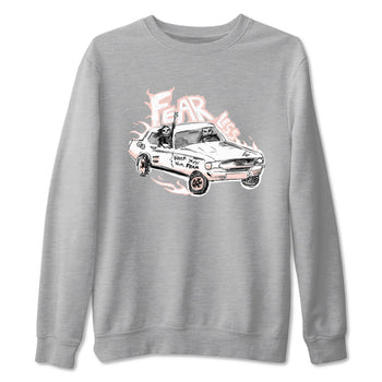AJ11 Legend Pink shirts to match jordans Fearless Car sneaker match tees Air Jordan 11 Legend Pink SNRT Sneaker Tees streetwear brand Heather Grey 2 unisex cotton tee
