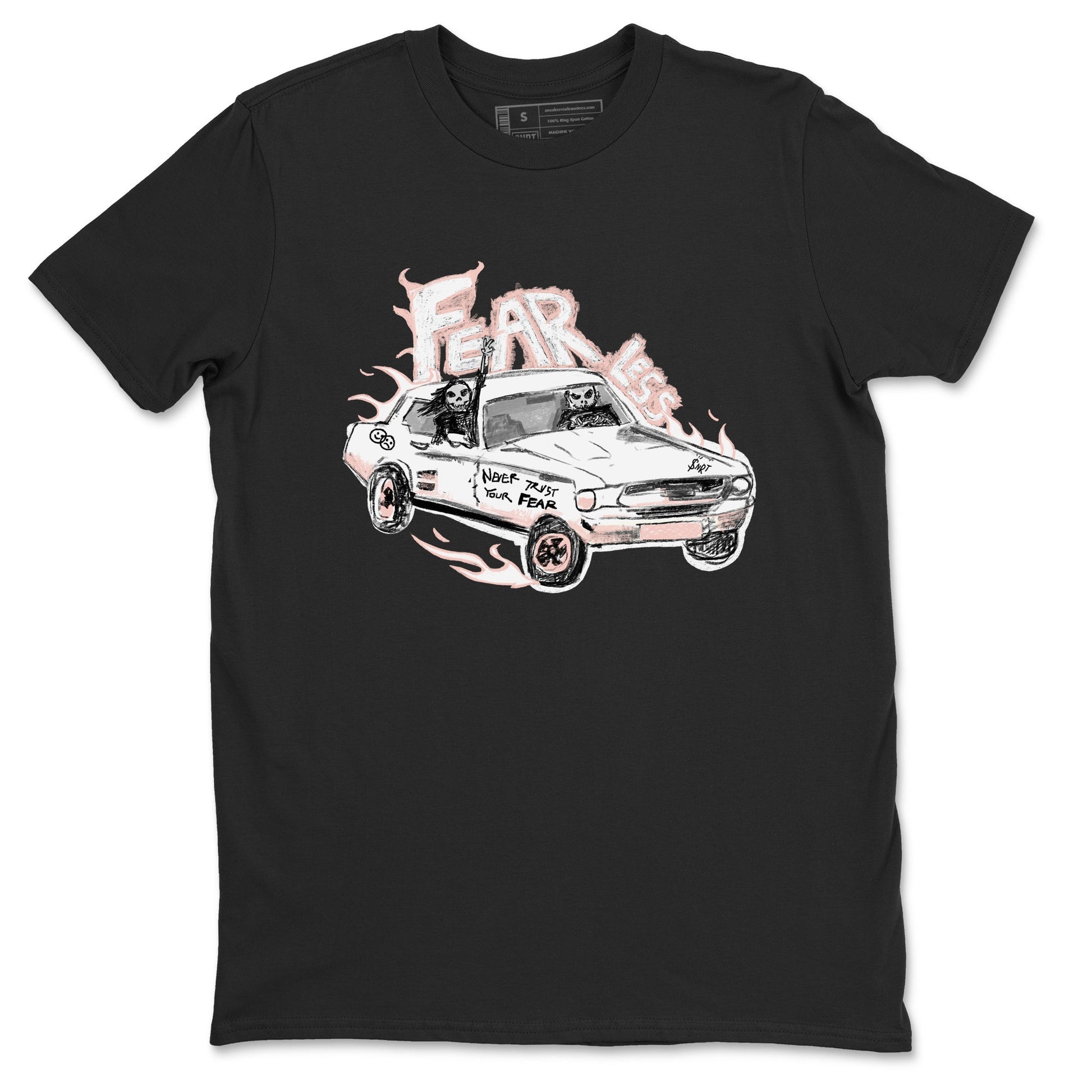 AJ11 Legend Pink shirts to match jordans Fearless Car sneaker match tees Air Jordan 11 Legend Pink SNRT Sneaker Tees streetwear brand Black 2 unisex cotton tee