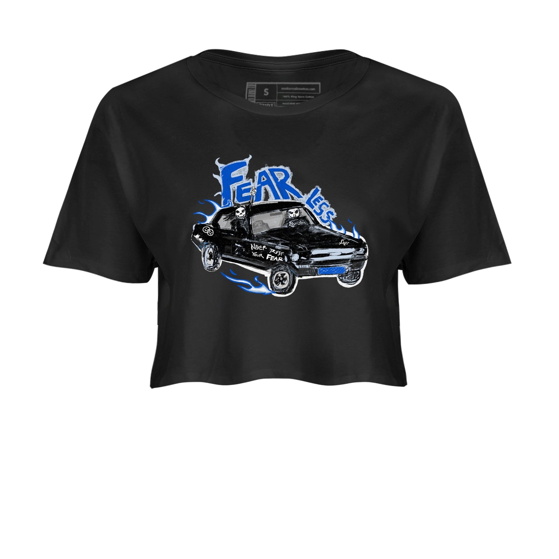 11s Low Space shirt to match jordans Fearless Car sneaker tees Air Jordan 11 Low Space SNRT Sneaker Release Tees Black 2 crop length shirt
