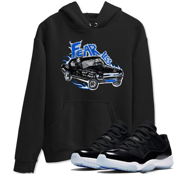 11s Low Space shirt to match jordans Fearless Car sneaker tees Air Jordan 11 Low Space SNRT Sneaker Release Tees unisex cotton Black 1 crew neck shirt