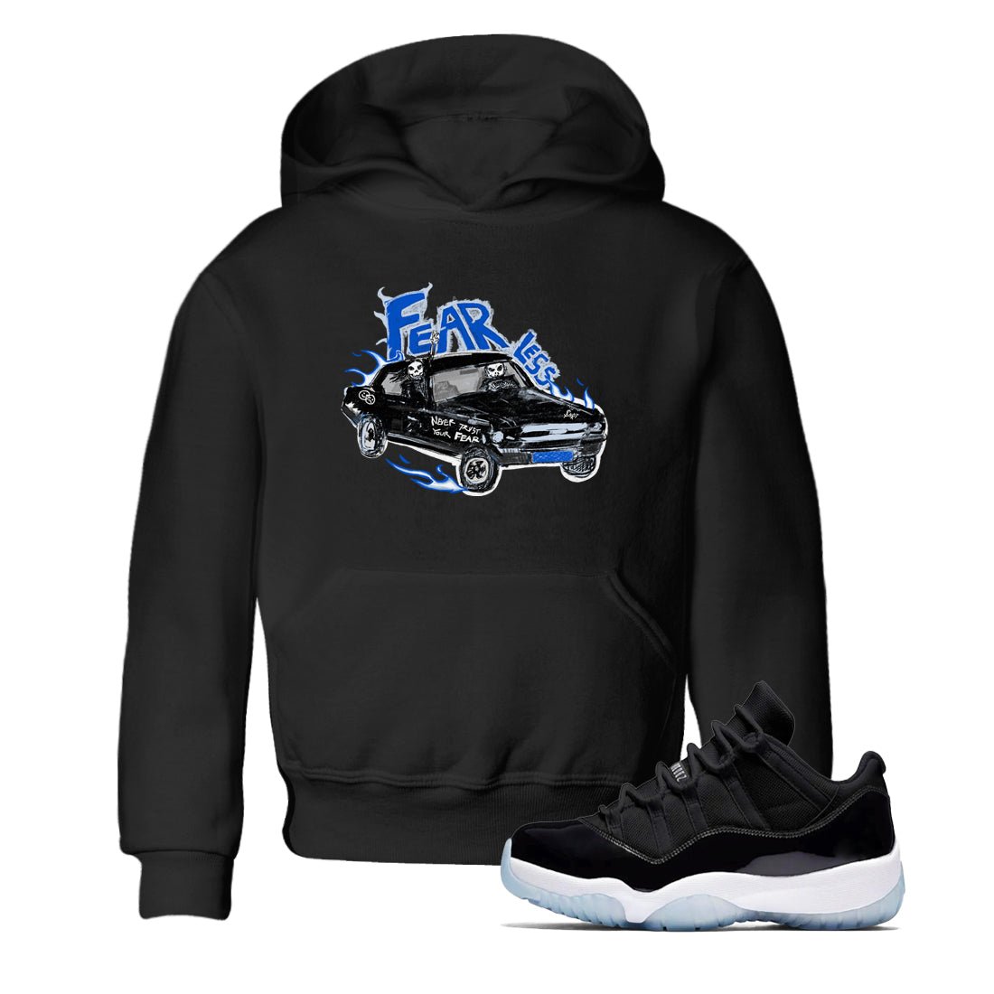 11s Low Space shirt to match jordans Fearless Car sneaker tees Air Jordan 11 Low Space SNRT sneaker release tees baby toddler Black 1 cotton Shirt