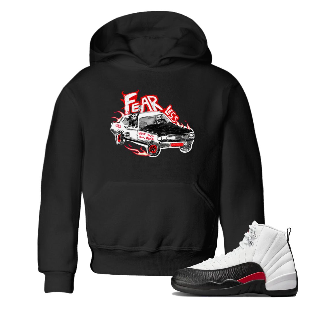 Air Jordan 12 Red Taxi shirts to match jordans Fearless Car sneaker match tees 12s Red Taxi SNRT sneaker release tees baby toddler Black 1 cotton Shirt