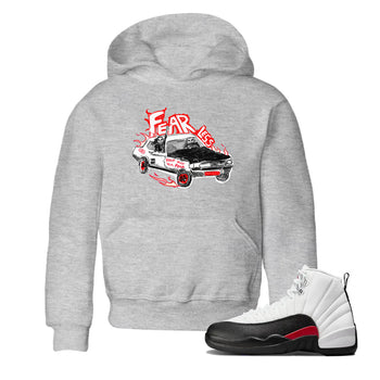 Air Jordan 12 Red Taxi shirts to match jordans Fearless Car sneaker match tees 12s Red Taxi SNRT sneaker release tees baby toddler Heather Grey 1 cotton Shirt