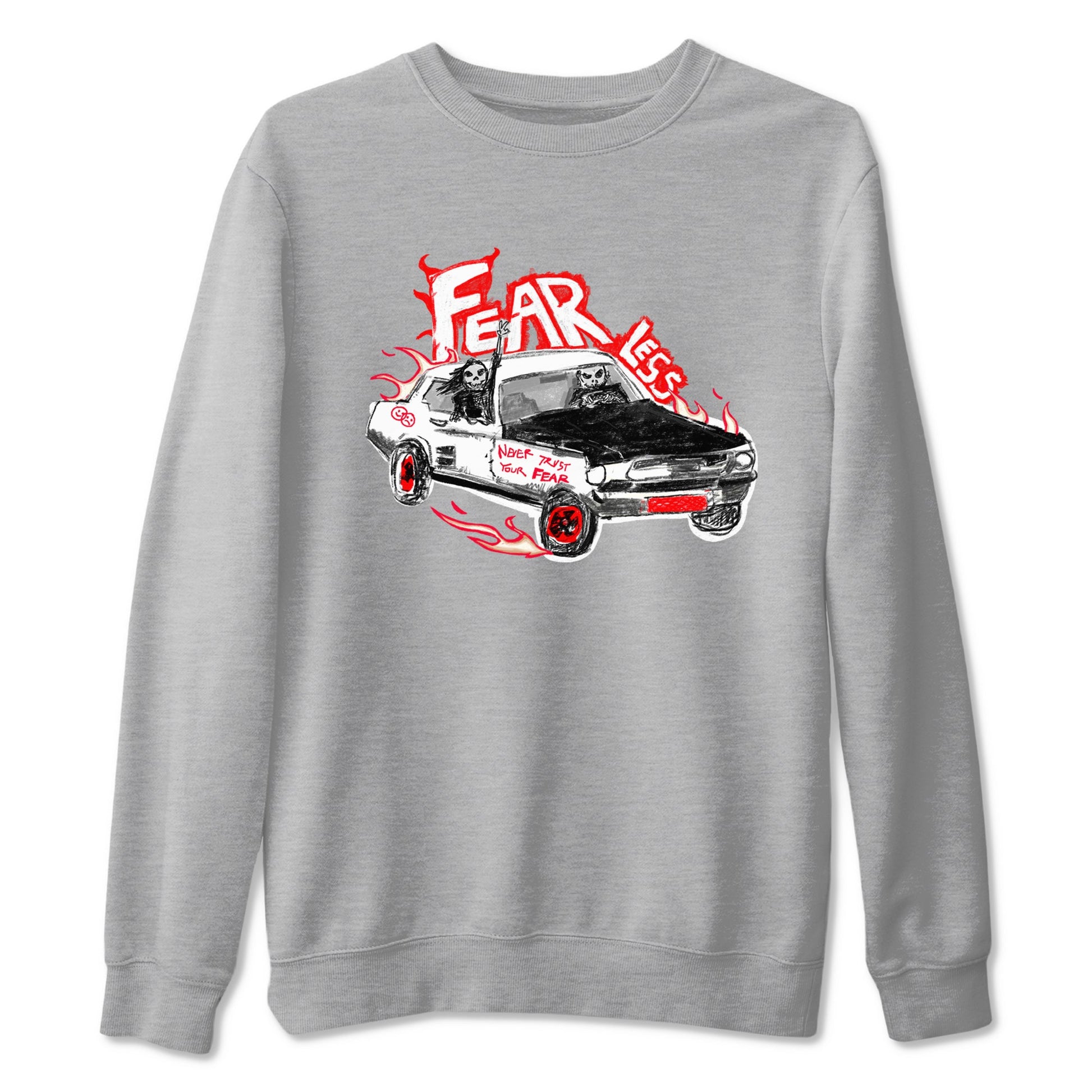 Air Jordan 12 Red Taxi shirts to match jordans Fearless Car sneaker match tees 12s Red Taxi SNRT sneaker release Tees unisex cotton Heather Grey 2 crew neck shirt