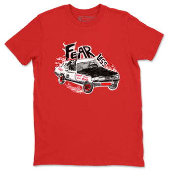 Air Jordan 12 Red Taxi shirts to match jordans Fearless Car sneaker match tees 12s Red Taxi SNRT sneaker release Tees unisex cotton Red 2 crew neck shirt