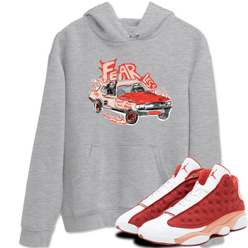 13s Dune Red shirts to match jordans Fearless Car sneaker match tees Air Jordan 13 Dune Red SNRT Sneaker Tees streetwear brand Heather Grey 1 unisex cotton tee