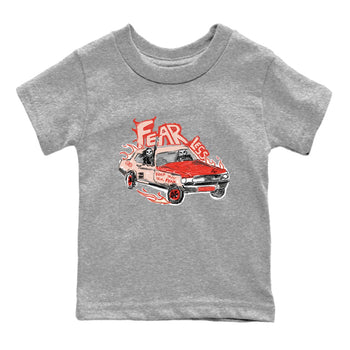 13s Dune Red shirts to match jordans Fearless Car sneaker match tees Air Jordan 13 Dune Red SNRT Sneaker Tees streetwear brand Baby and Youth Heather Grey 2 cotton tee