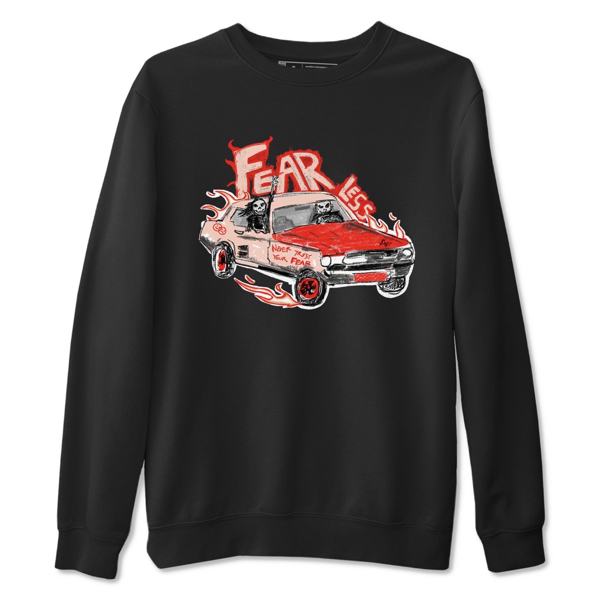 13s Dune Red shirts to match jordans Fearless Car sneaker match tees Air Jordan 13 Dune Red SNRT Sneaker Tees streetwear brand Black 2 unisex cotton tee