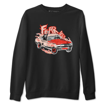 13s Dune Red shirts to match jordans Fearless Car sneaker match tees Air Jordan 13 Dune Red SNRT Sneaker Tees streetwear brand Black 2 unisex cotton tee