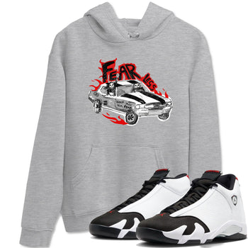 14s Black Toe t shirts to match sneakers Fearless Car sneaker match tees Air Jordan 14 Black Toe shirt SNRT Sneaker Tees unisex cotton Heather Grey 1 shirts