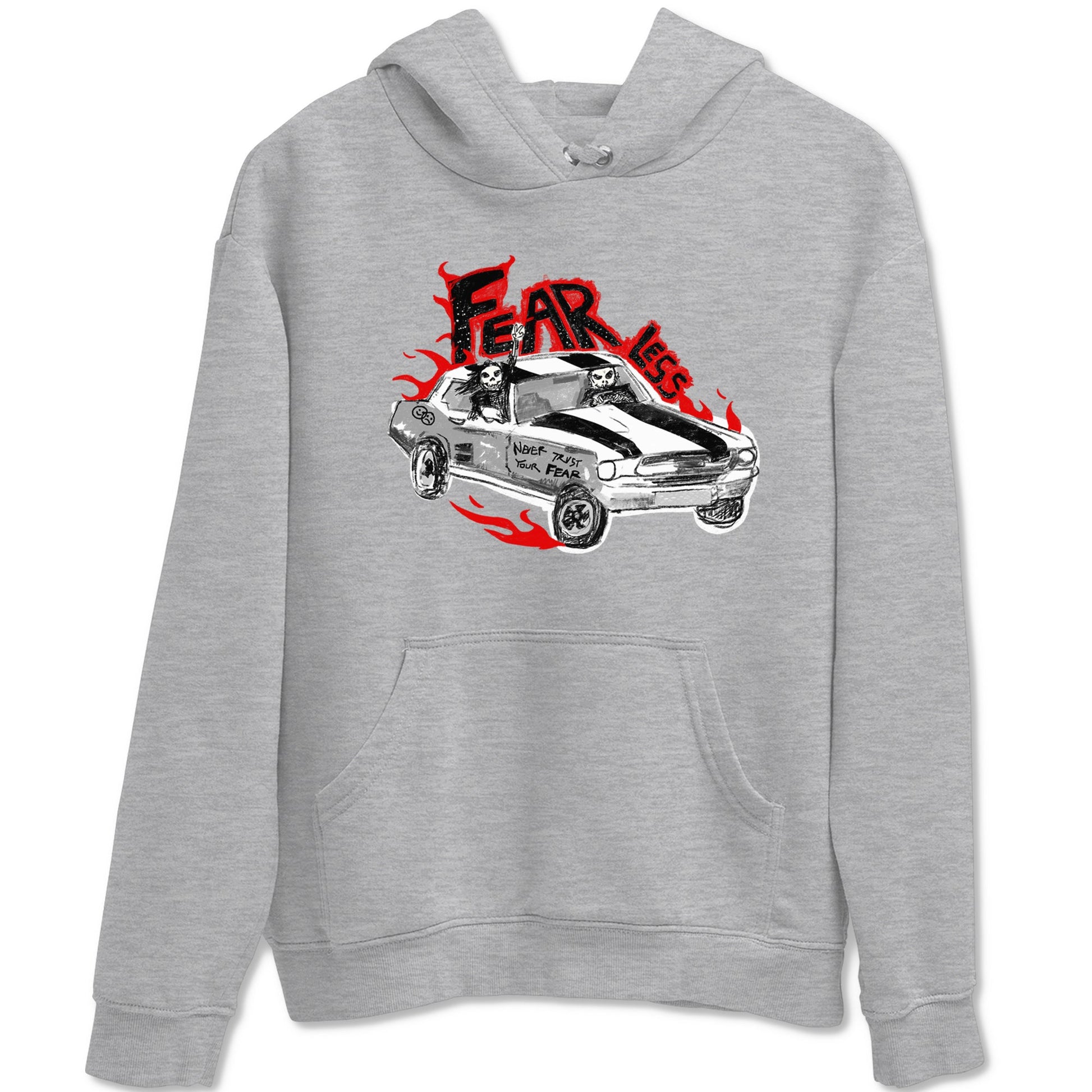 14s Black Toe t shirts to match sneakers Fearless Car sneaker match tees Air Jordan 14 Black Toe shirt SNRT Sneaker Tees unisex cotton Heather Grey 2 shirts
