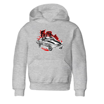 14s Black Toe t shirts to match sneakers Fearless Car sneaker match tees Air Jordan 14 Black Toe shirt SNRT Sneaker Tees Youth Baby Heather Grey 2 tee