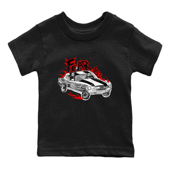 14s Black Toe t shirts to match sneakers Fearless Car sneaker match tees Air Jordan 14 Black Toe shirt SNRT Sneaker Tees Youth Baby Black 2 tee