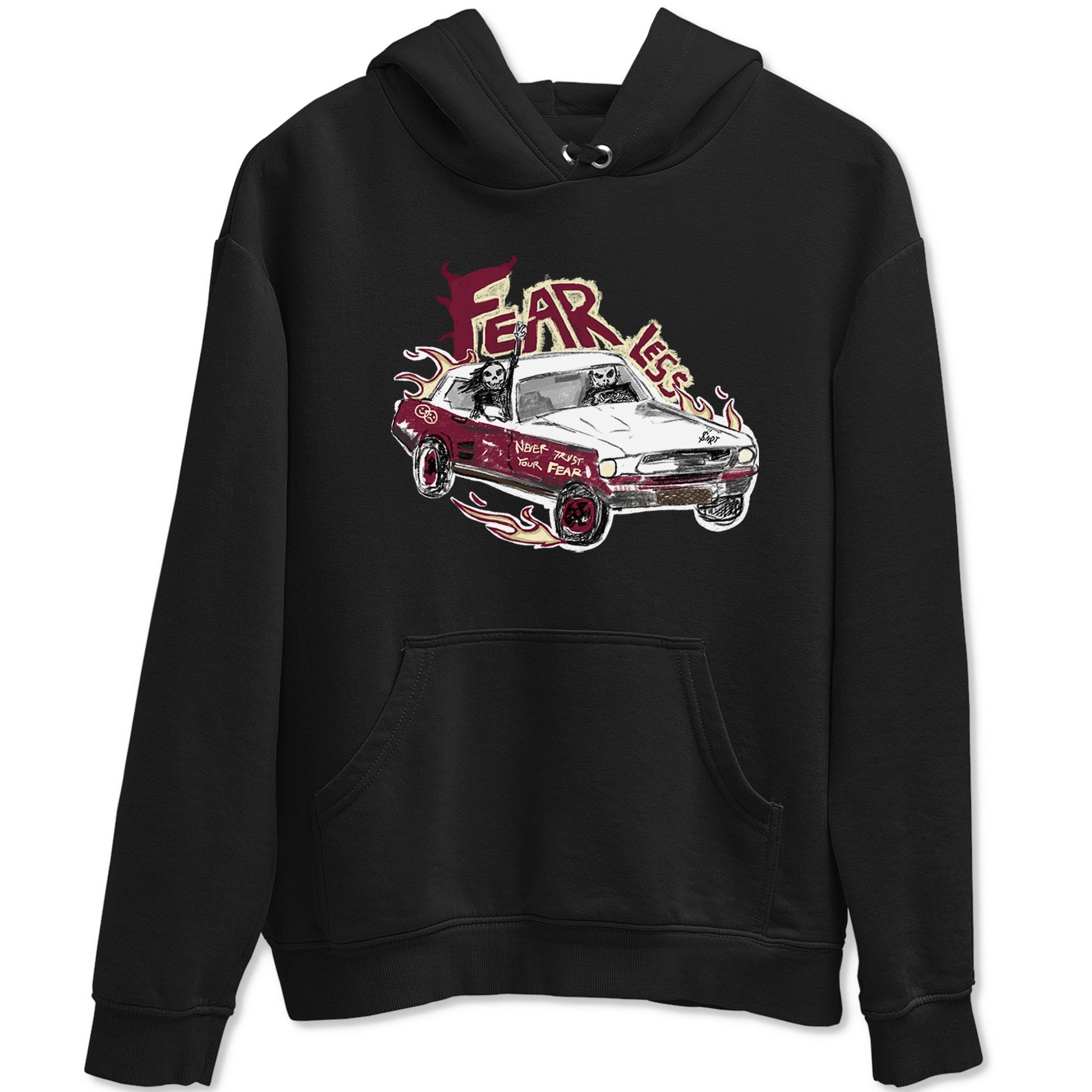 AJ3 A Ma Maniere x Burgundy Crush shirts to match jordans Fearless Car sneaker match tees A Ma Maniére x Air Jordan 3 "Burgundy Crush" SNRT Sneaker Tees streetwear brand Black 2 unisex cotton tee