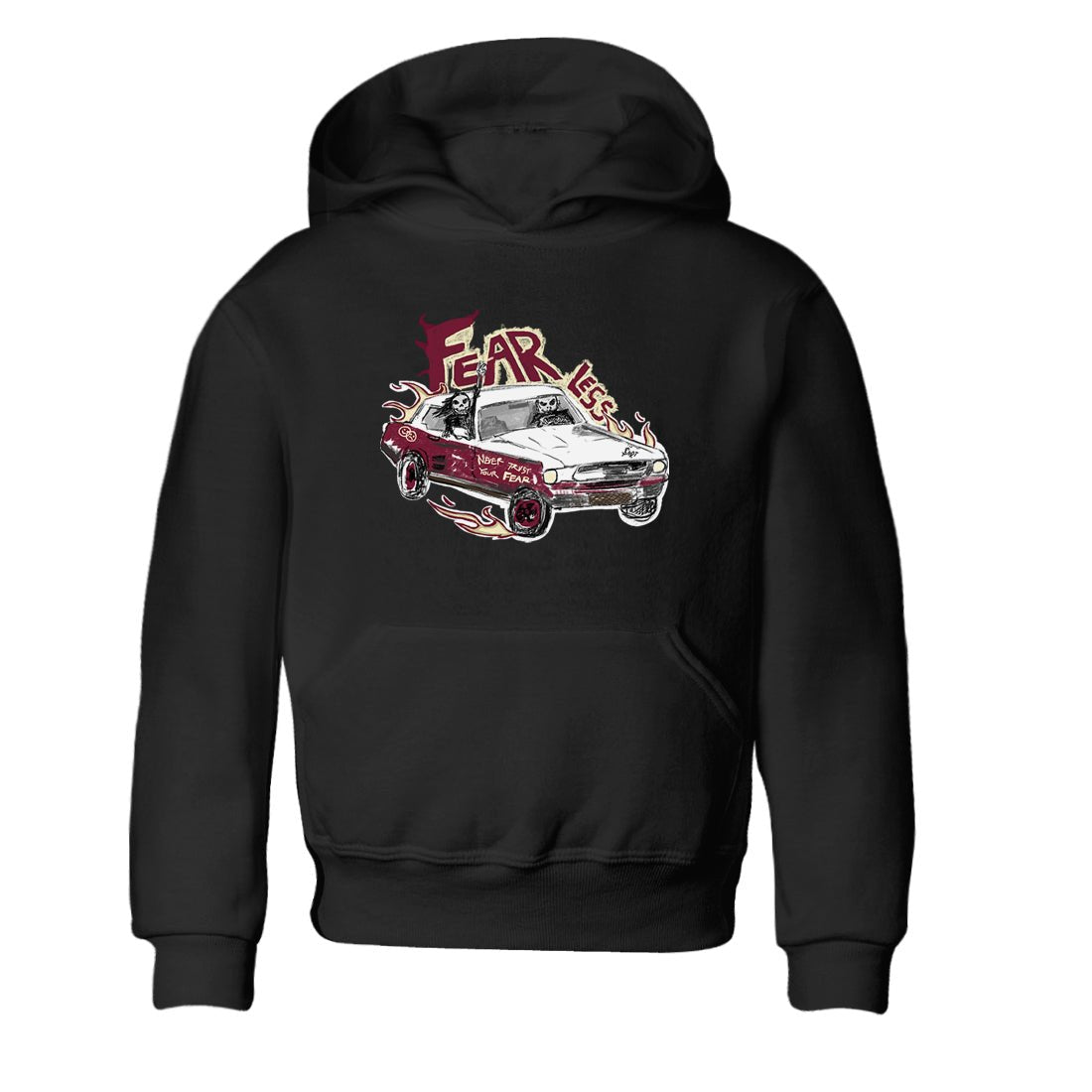 AJ3 A Ma Maniere x Burgundy Crush shirts to match jordans Fearless Car sneaker match tees A Ma Maniére x Air Jordan 3 "Burgundy Crush" SNRT Sneaker Tees streetwear brand Baby and Youth Black 2 cotton tee