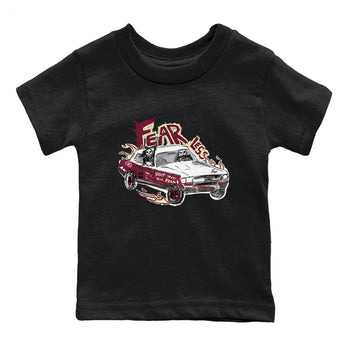 AJ3 A Ma Maniere x Burgundy Crush shirts to match jordans Fearless Car sneaker match tees A Ma Maniére x Air Jordan 3 "Burgundy Crush" SNRT Sneaker Tees streetwear brand Baby and Youth Black 2 cotton tee