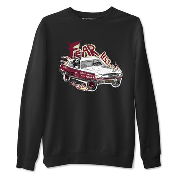 AJ3 A Ma Maniere x Burgundy Crush shirts to match jordans Fearless Car sneaker match tees A Ma Maniére x Air Jordan 3 "Burgundy Crush" SNRT Sneaker Tees streetwear brand Black 2 unisex cotton tee