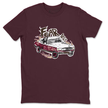 AJ3 A Ma Maniere x Burgundy Crush shirts to match jordans Fearless Car sneaker match tees A Ma Maniére x Air Jordan 3 "Burgundy Crush" SNRT Sneaker Tees streetwear brand Maroon 2 unisex cotton tee