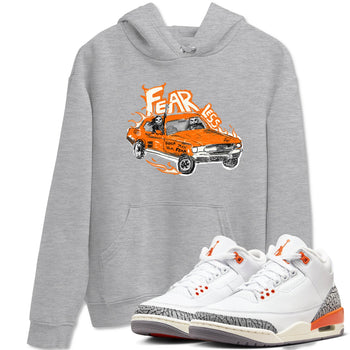3s Georgia Peach shirt to match jordans Fearless Car sneaker tees Air Jordan 3 Georgia Peach SNRT Sneaker Release Tees unisex cotton Heather Grey 1 crew neck shirt