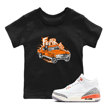 3s Georgia Peach shirt to match jordans Fearless Car sneaker tees Air Jordan 3 Georgia Peach SNRT sneaker release tees baby toddler Black 1 cotton Shirt