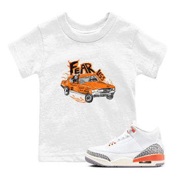 3s Georgia Peach shirt to match jordans Fearless Car sneaker tees Air Jordan 3 Georgia Peach SNRT sneaker release tees baby toddler White 1 cotton Shirt