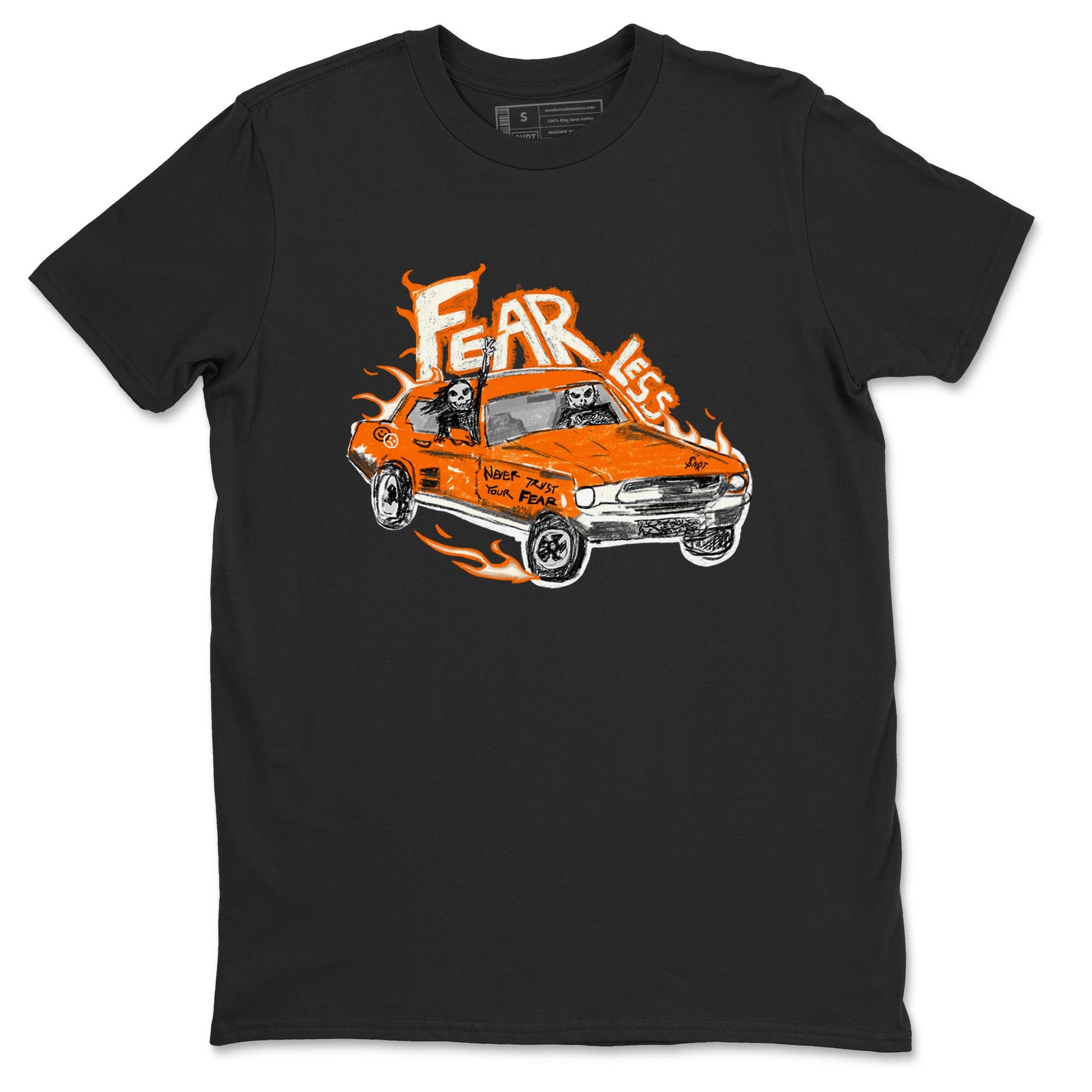 3s Georgia Peach shirt to match jordans Fearless Car sneaker tees Air Jordan 3 Georgia Peach SNRT Sneaker Release Tees unisex cotton Black 2 crew neck shirt