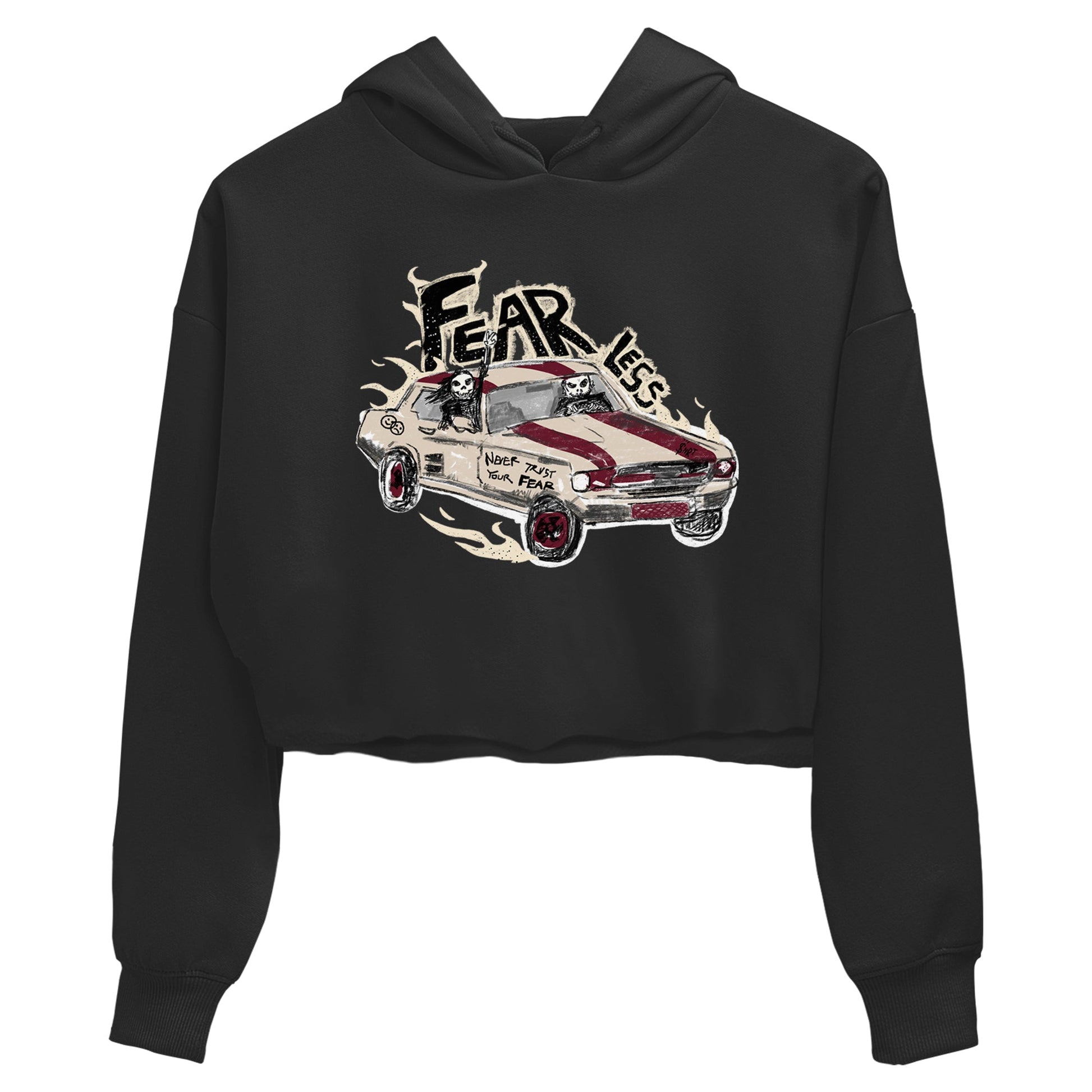 4s A Ma Maniere x Fossil Stone shirts to match jordans Fearless Car sneaker match tees 4s A Ma Maniere x Fossil Stone match shoes to clothes SNRT Sneaker Tees unisex cotton Black 2 crop tee