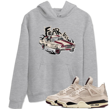 4s A Ma Maniere x Fossil Stone shirts to match jordans Fearless Car sneaker match tees 4s A Ma Maniere x Fossil Stone match shoes to clothes SNRT Sneaker Tees unisex cotton Heather Grey 1 shirts
