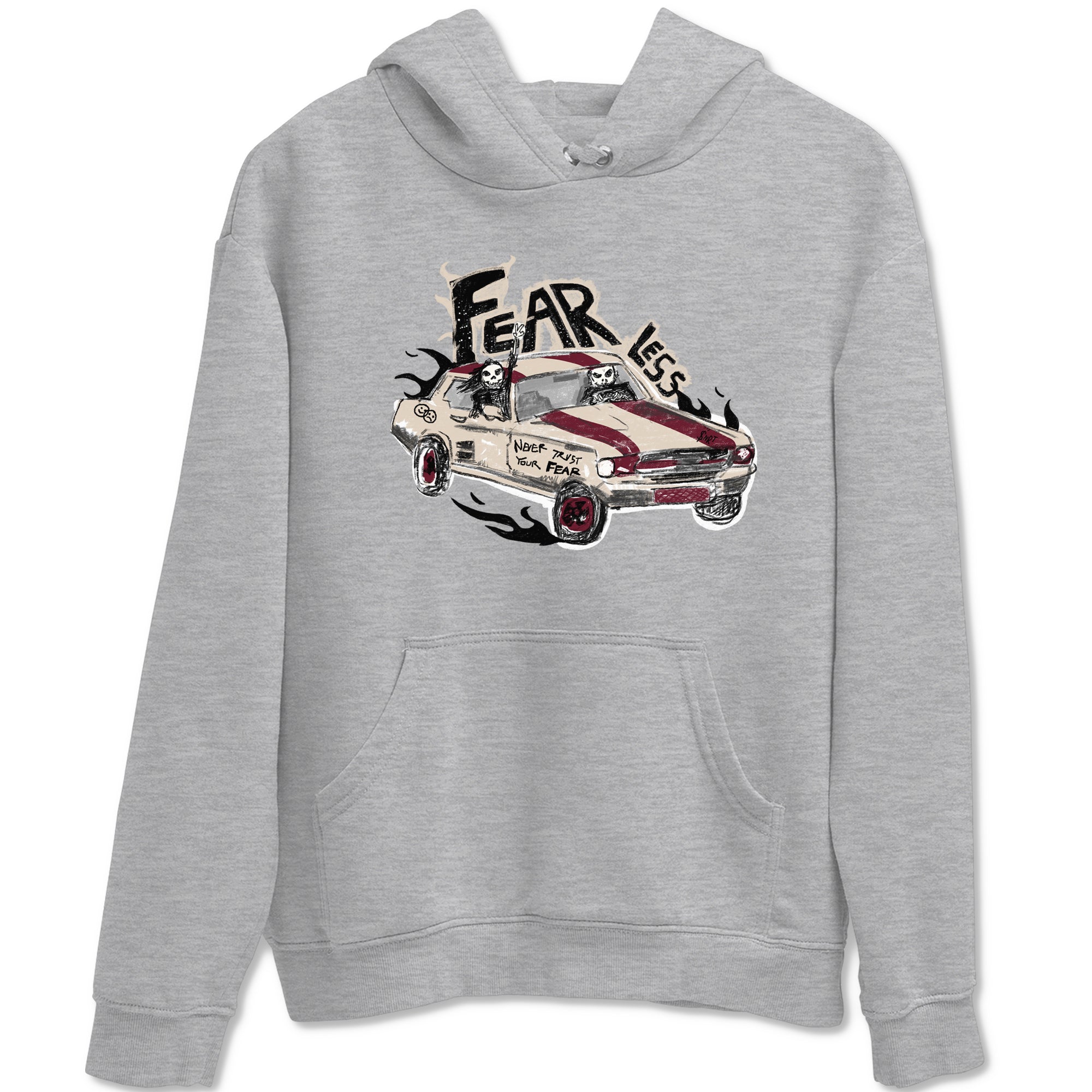 4s A Ma Maniere x Fossil Stone shirts to match jordans Fearless Car sneaker match tees 4s A Ma Maniere x Fossil Stone match shoes to clothes SNRT Sneaker Tees unisex cotton Heather Grey 2 shirts