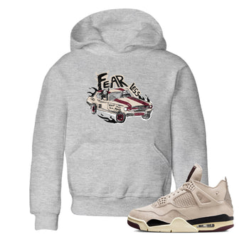 4s A Ma Maniere x Fossil Stone shirts to match jordans Fearless Car sneaker match tees 4s A Ma Maniere x Fossil Stone match shoes to clothes SNRT Sneaker Tees Youth Baby Heather Grey 1 tee