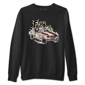 4s A Ma Maniere x Fossil Stone shirts to match jordans Fearless Car sneaker match tees 4s A Ma Maniere x Fossil Stone match shoes to clothes SNRT Sneaker Tees unisex cotton Black 2 shirts