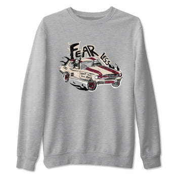 4s A Ma Maniere x Fossil Stone shirts to match jordans Fearless Car sneaker match tees 4s A Ma Maniere x Fossil Stone match shoes to clothes SNRT Sneaker Tees unisex cotton Heather Grey 2 shirts