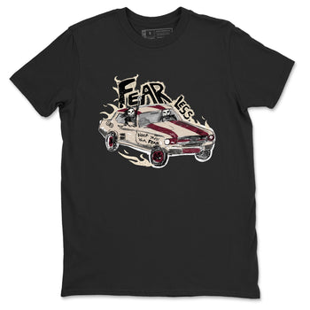 4s A Ma Maniere x Fossil Stone shirts to match jordans Fearless Car sneaker match tees 4s A Ma Maniere x Fossil Stone match shoes to clothes SNRT Sneaker Tees unisex cotton Black 2 shirts