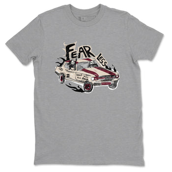 4s A Ma Maniere x Fossil Stone shirts to match jordans Fearless Car sneaker match tees 4s A Ma Maniere x Fossil Stone match shoes to clothes SNRT Sneaker Tees unisex cotton Heather Grey 2 shirts