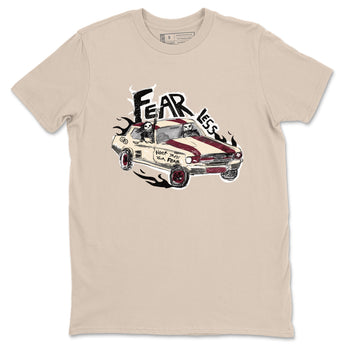 4s A Ma Maniere x Fossil Stone shirts to match jordans Fearless Car sneaker match tees 4s A Ma Maniere x Fossil Stone match shoes to clothes SNRT Sneaker Tees unisex cotton Sand 2 shirts