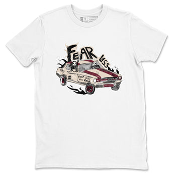 4s A Ma Maniere x Fossil Stone shirts to match jordans Fearless Car sneaker match tees 4s A Ma Maniere x Fossil Stone match shoes to clothes SNRT Sneaker Tees unisex cotton White 2 shirts