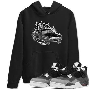 4s Fear shirts to match jordans Fearless Car sneaker match tees Air Jordan 4 Retro Fear match shoes to clothes SNRT Sneaker Tees unisex cotton Black 1 shirts