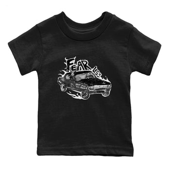 4s Fear shirts to match jordans Fearless Car sneaker match tees Air Jordan 4 Retro Fear match shoes to clothes SNRT Sneaker Tees Youth Baby Black 2 tee