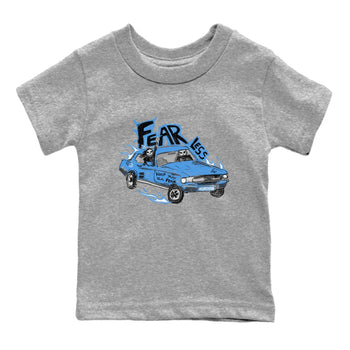 4s Military Blue shirt to match jordans Fearless Car sneaker tees Air Jordan 4 Military Blue SNRT sneaker release tees baby toddler Heather Grey 2 cotton Shirt
