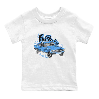 4s Military Blue shirt to match jordans Fearless Car sneaker tees Air Jordan 4 Military Blue SNRT sneaker release tees baby toddler White 2 cotton Shirt