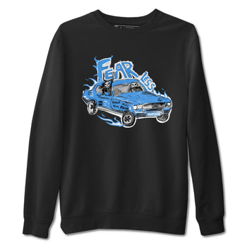 4s Military Blue shirt to match jordans Fearless Car sneaker tees Air Jordan 4 Military Blue SNRT Sneaker Release Tees unisex cotton Black 2 crew neck shirt