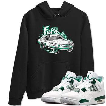4s Oxidized Green shirts to match jordans Fearless Car sneaker match tees Air Jordan 4 Oxidized Green SNRT Sneaker Tees streetwear brand Black 1 unisex cotton tee