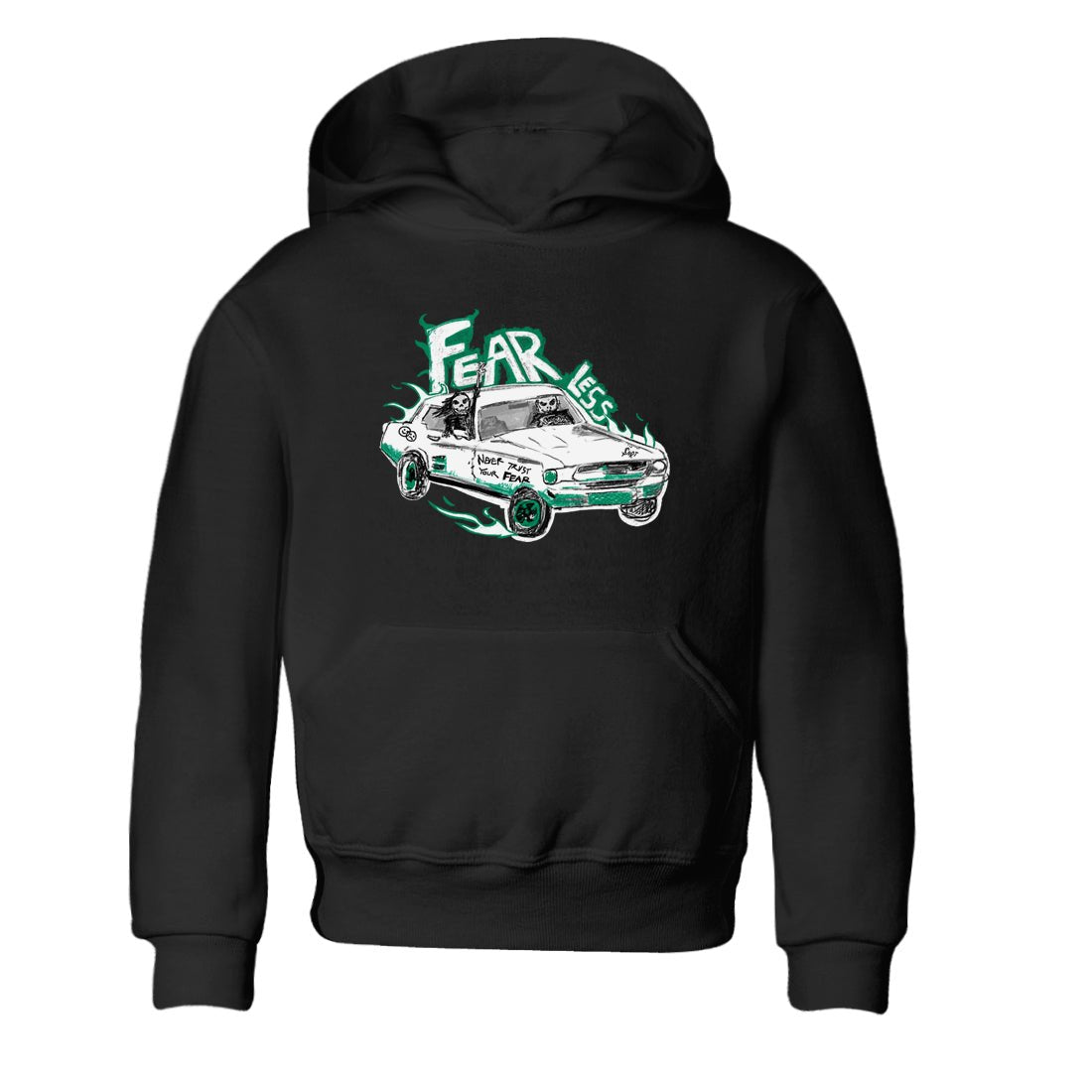 4s Oxidized Green shirts to match jordans Fearless Car sneaker match tees Air Jordan 4 Oxidized Green SNRT Sneaker Tees streetwear brand Baby and Youth Black 2 cotton tee